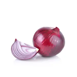 red onion with slice exposed